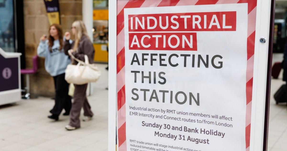 Warning of major disruption over Bank Holiday weekend because of strikes | News UK