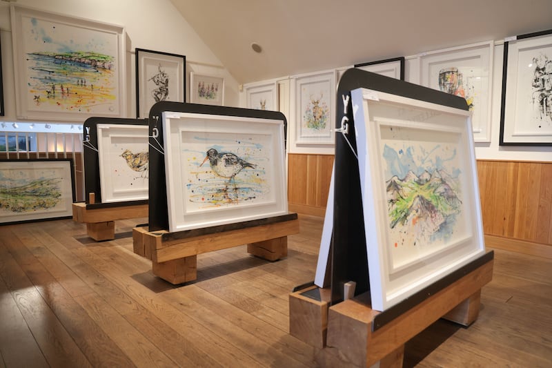 Artist Kathryn Callaghan ahead of the official launch of her Ireland Collection at Yard Gallery in Holywood. PICTURE: BRIAN LINCOLN