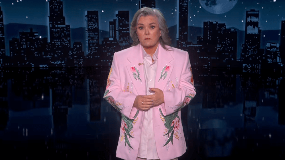 Rosie O'Donnell Hosts 'Kimmel,' Slams Trump as 'Mango Mussolini'
