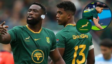 Springboks team v Argentina: Siya Kolisi, Eben Etzebeth and Sacha Feinberg-Mngomezulu start