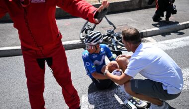 Last over the line, injured Cian Uijtdebroeks shows strain of fighting on at Vuelta a España