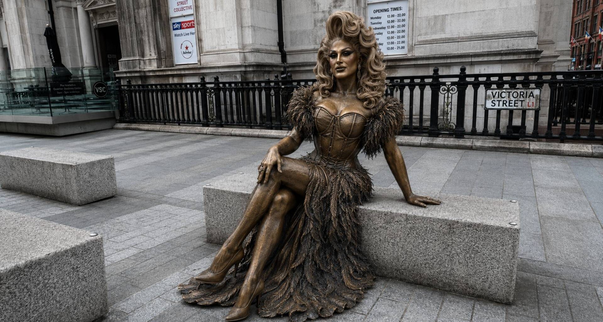 The Vivienne Statue AI Visualisation