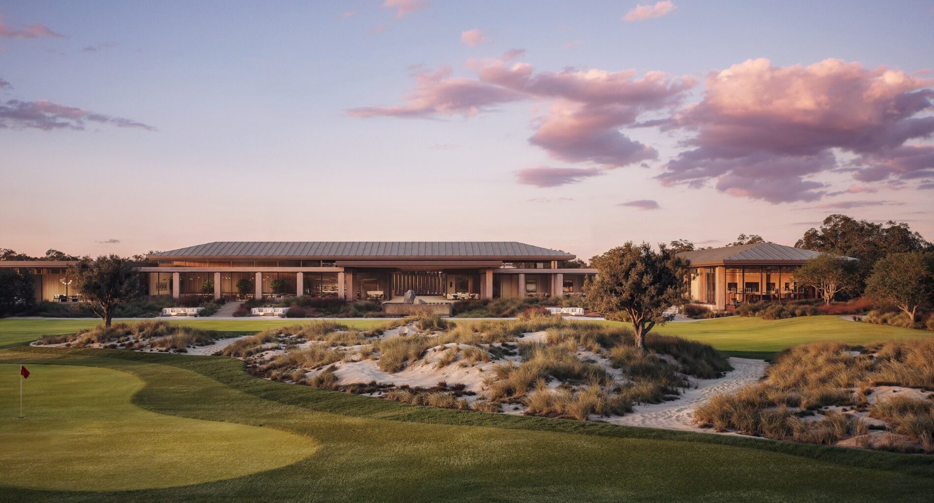 Construction of new David McLay Kidd course at The...