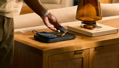 Twelve South Qi2 wireless charging pad with Nappa leather comes in two sizes
