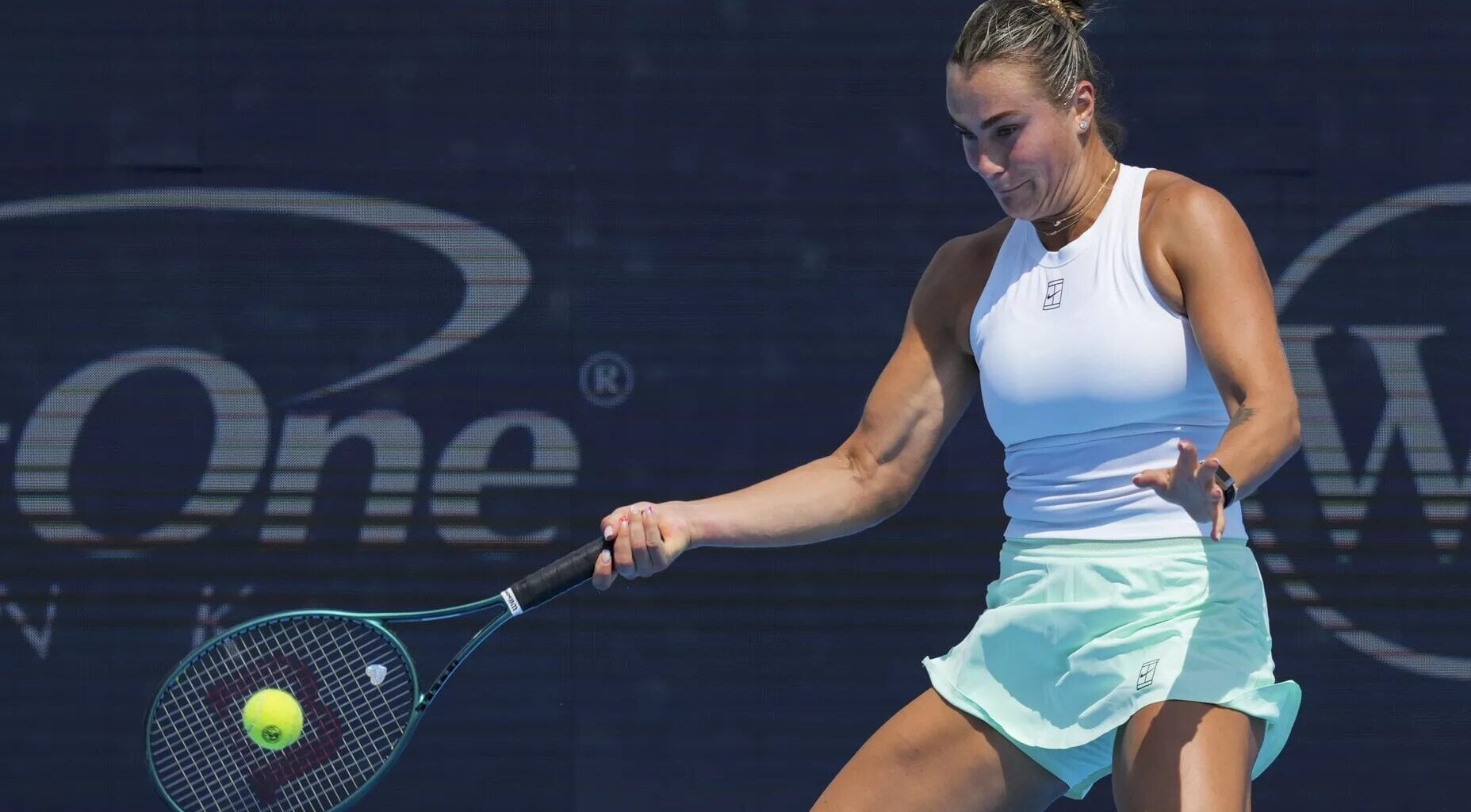 Aryna Sabalenka in action ahead of the US Open.