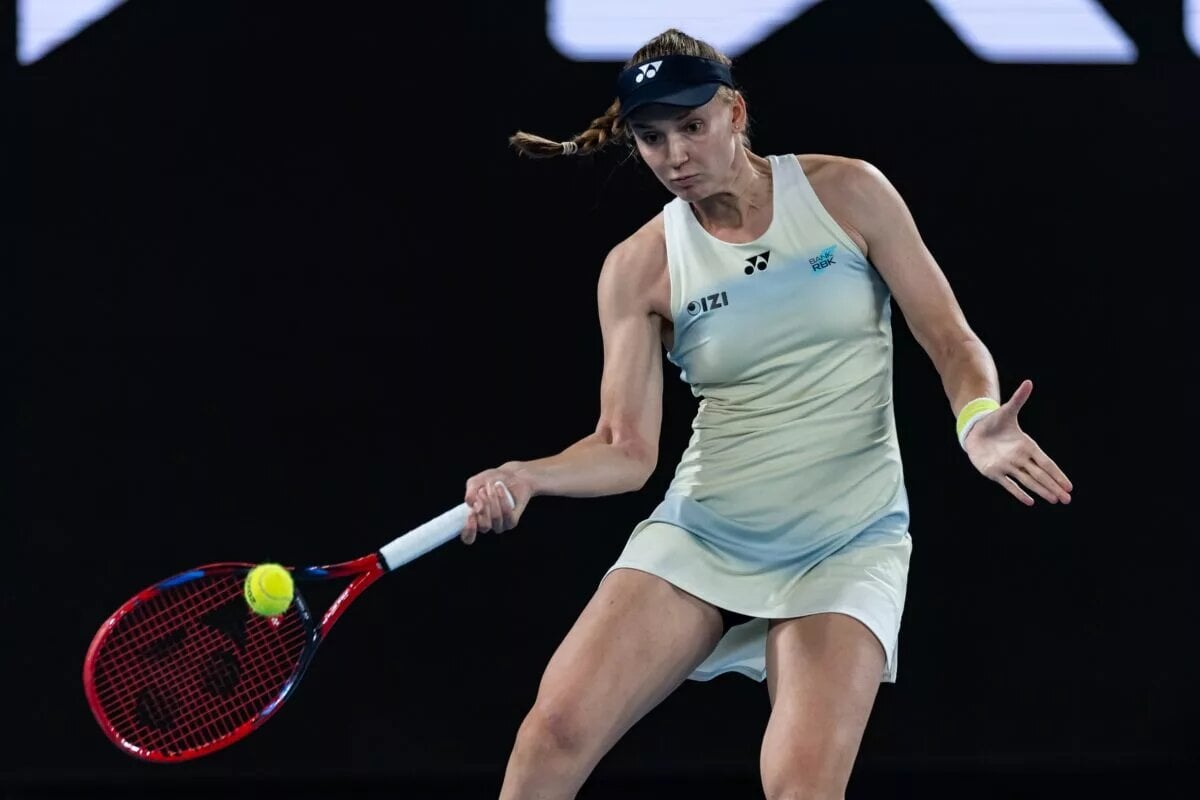 Elena Rybakina in action ahead of Wimbledon.
