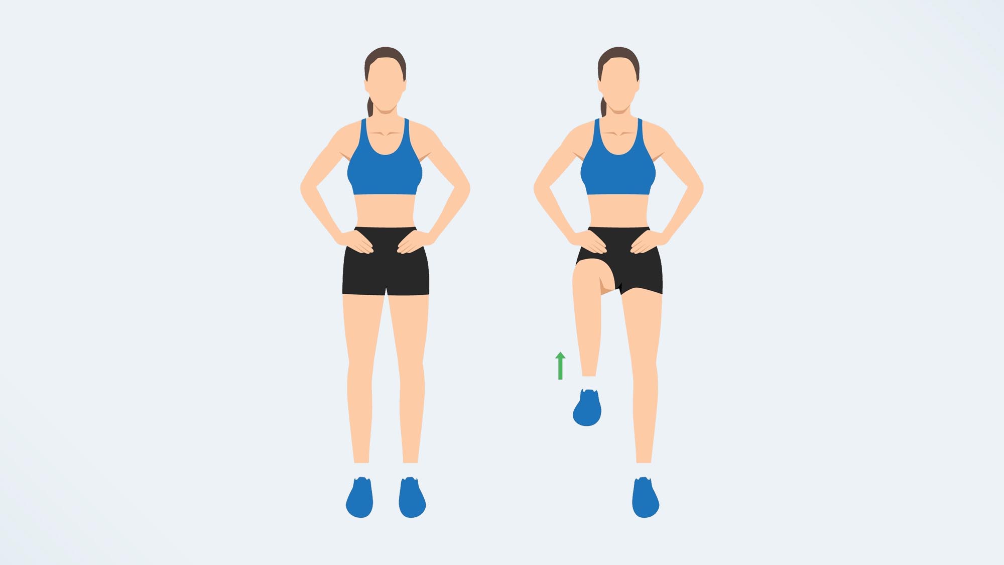 stnading leg raise
