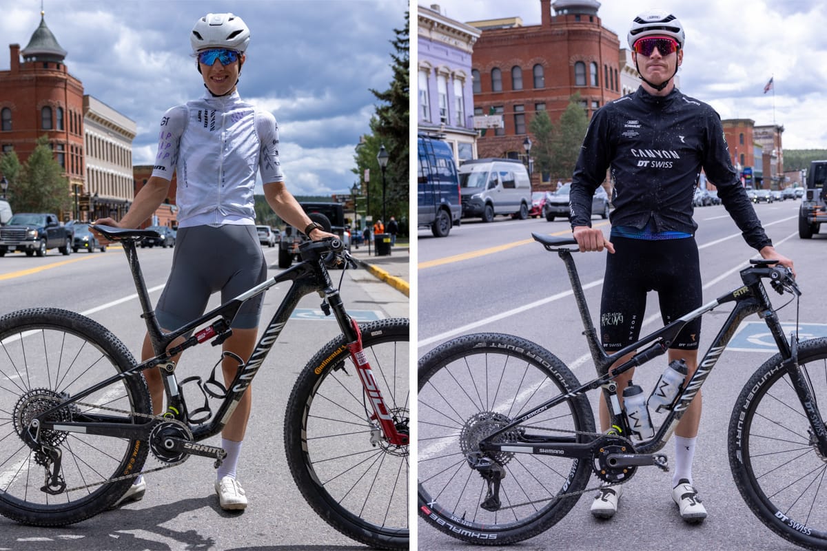 Rosa Klöser and Bradyn Lange: two flavors of Canyon Lux at the Leadville Trail 100 MTB