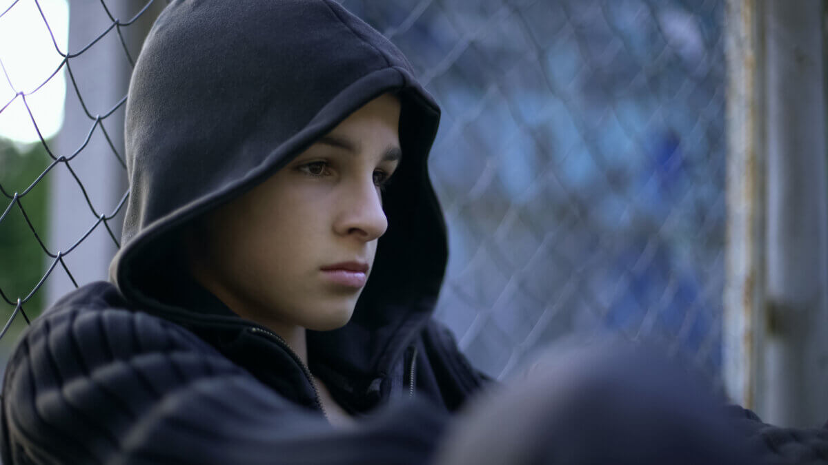 Depressed or lonely teen