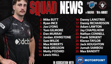 Squad news: Halifax Panthers (A)