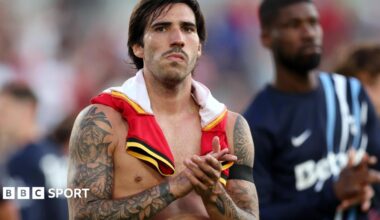 Sandro Tonali looking sad
