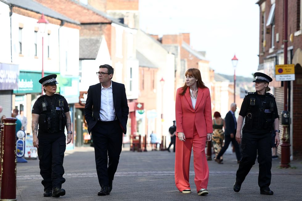 Andy Burnham and Angela Rayner