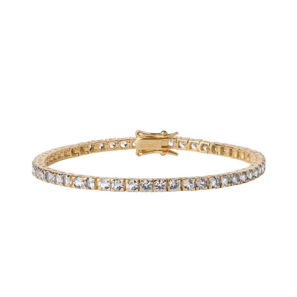 Kate Lab White Sapphire Gold Bracelet