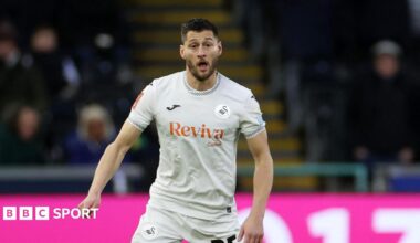 Defender Joel Ward in action for Swansea City