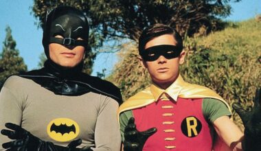 Adam West and Burt Ward as Batman and Robin in the 1966 Batman movie