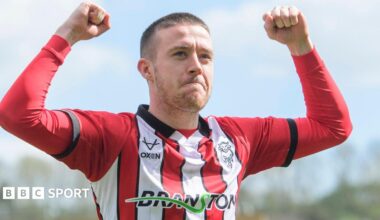 Lincoln City's Jack Moylan in action against Leyton Orient in League One