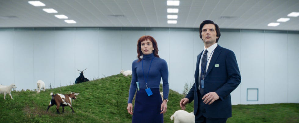 Britt Lower, Adam Scott, Severance season 2 britt lower, adam scott, severance season 2