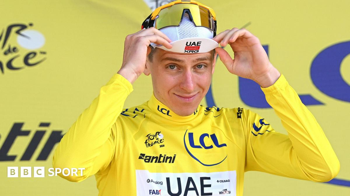 Tadej Pogacar wears yellow jersey at 2026 Tour de France