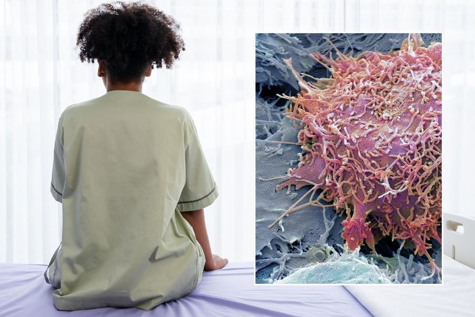CANCER PATIENT AND ILLUSTRATION