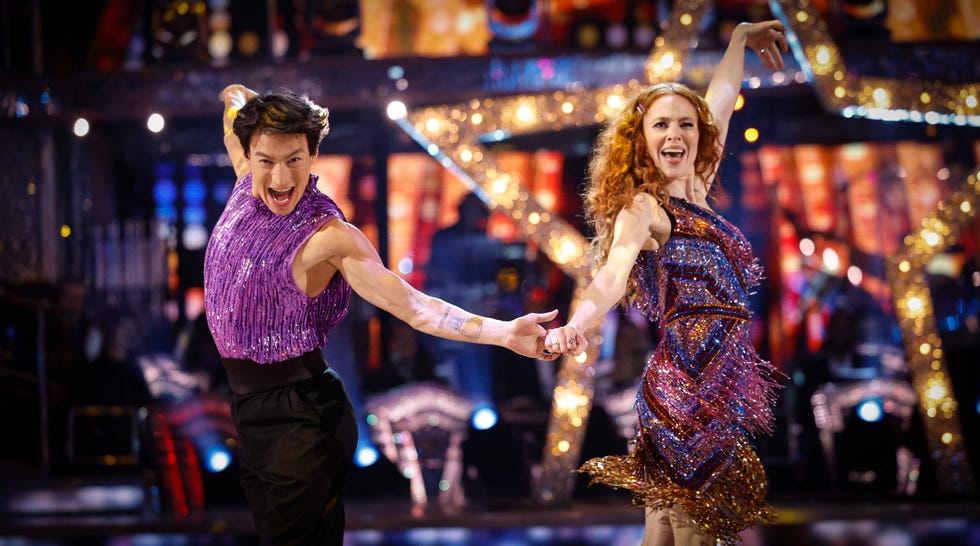 Carlos Gu, Angela Scanlon, Strictly Come Dancing 2023 carlos gu, angela scanlon, strictly come dancing 2023