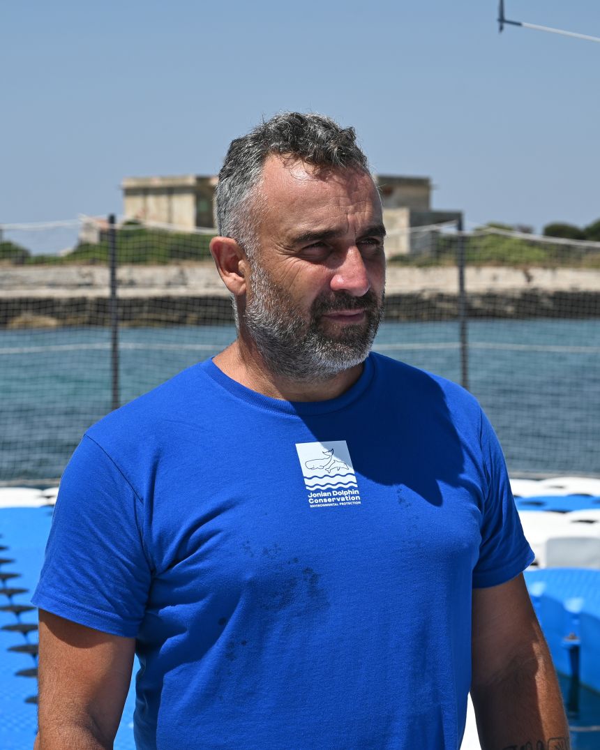 Carmelo Fanizza, founder of the Jonian Dolphin Conservation and a driving force behind the dolphin refuge.