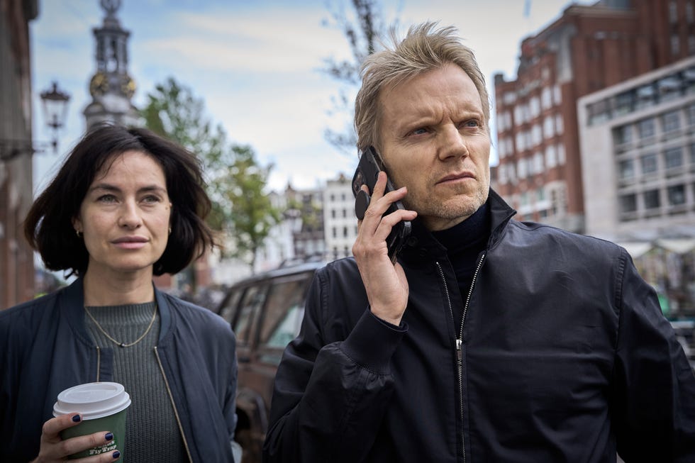 Maimie Mccoy, Marc Warren, Van der Valk maimie mccoy, marc warren, van der valk