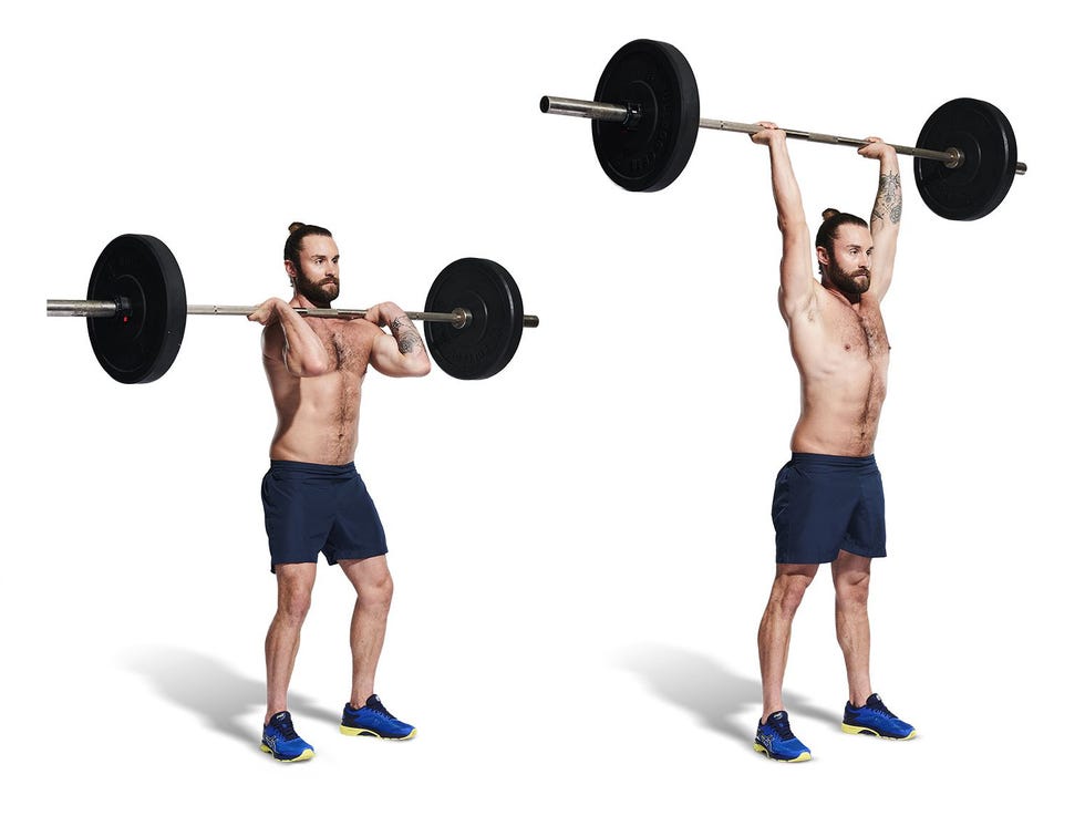 clean and press barbell