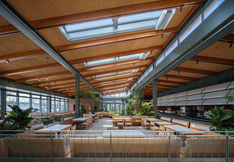 Community Canteen No. 11, Aranya Qinhuangdao / Verse Design - Interior Photography, Wood, Beam