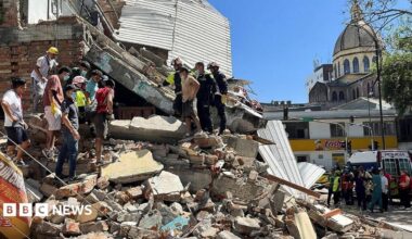 At least 111 people killed as buildings collapse in Colombia after magnitude 7.4 earthquake
