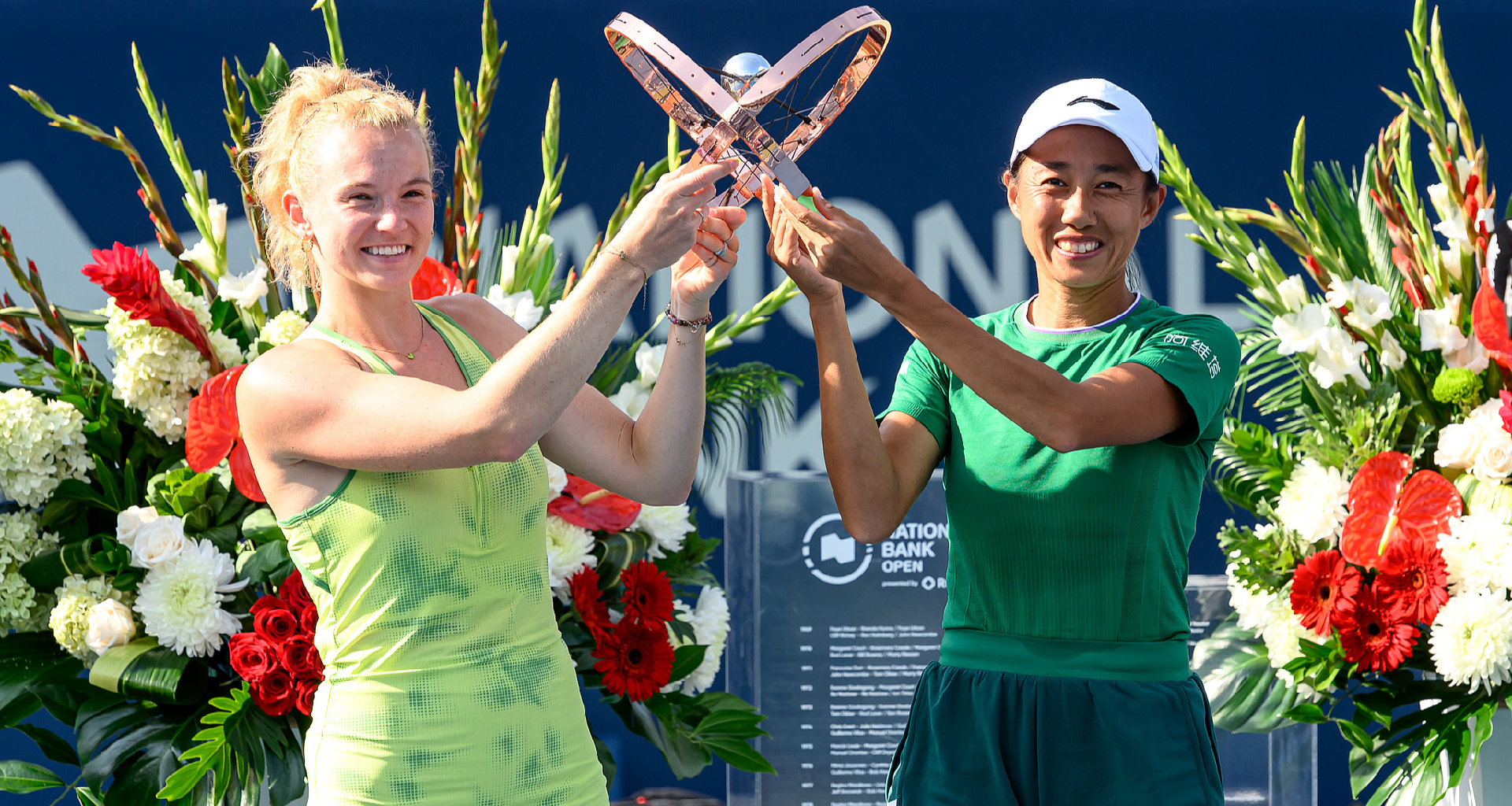 Zhang Shuai, Siniakova win National Bank Open women's doubles title without dropping a set - news.cgtn.com
