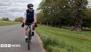 Pete Tong, riding in Richmond Park, says cycling has been the "antidote" to the late nights and constant travelling of life as an international DJ