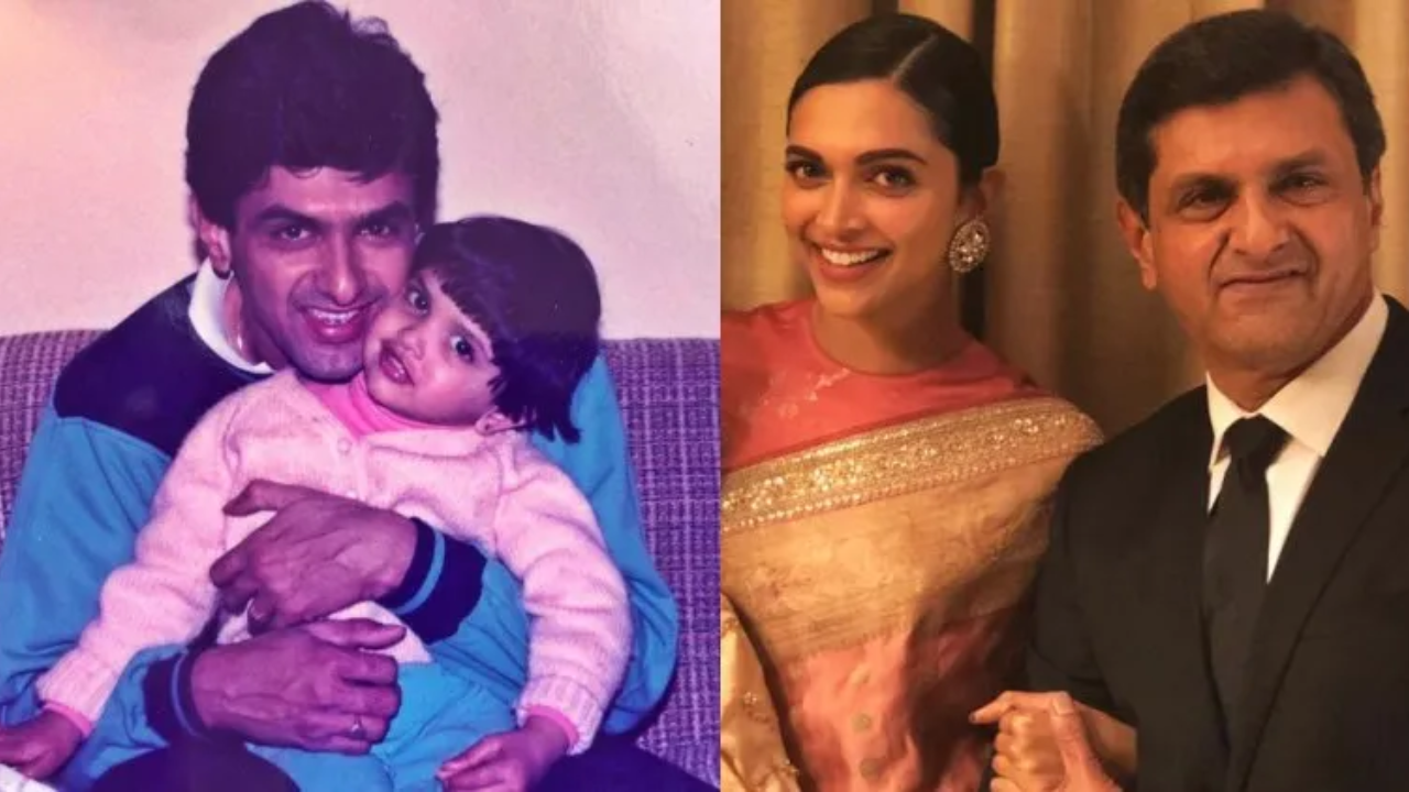Deepika with her father Prakash Padukone. Deepika with her father Prakash Padukone.