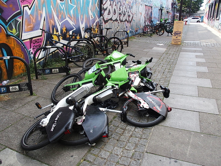 In photos: street art, graffiti, bikes and a closed gay bar - Dorrell Place, Brixton