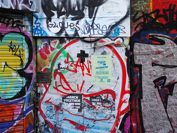 In photos: street art, graffiti, bikes and a closed gay bar - Dorrell Place, Brixton