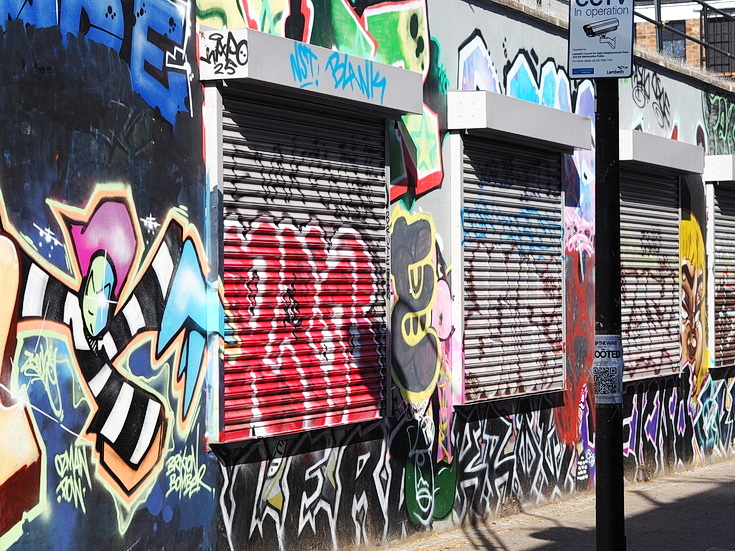 In photos: street art, graffiti, bikes and a closed gay bar - Dorrell Place, Brixton