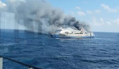 Rescuers race to find survivors after Indonesian ferry fire kills five