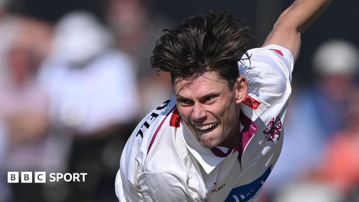 Brett Randell in action for Somerset in 2024