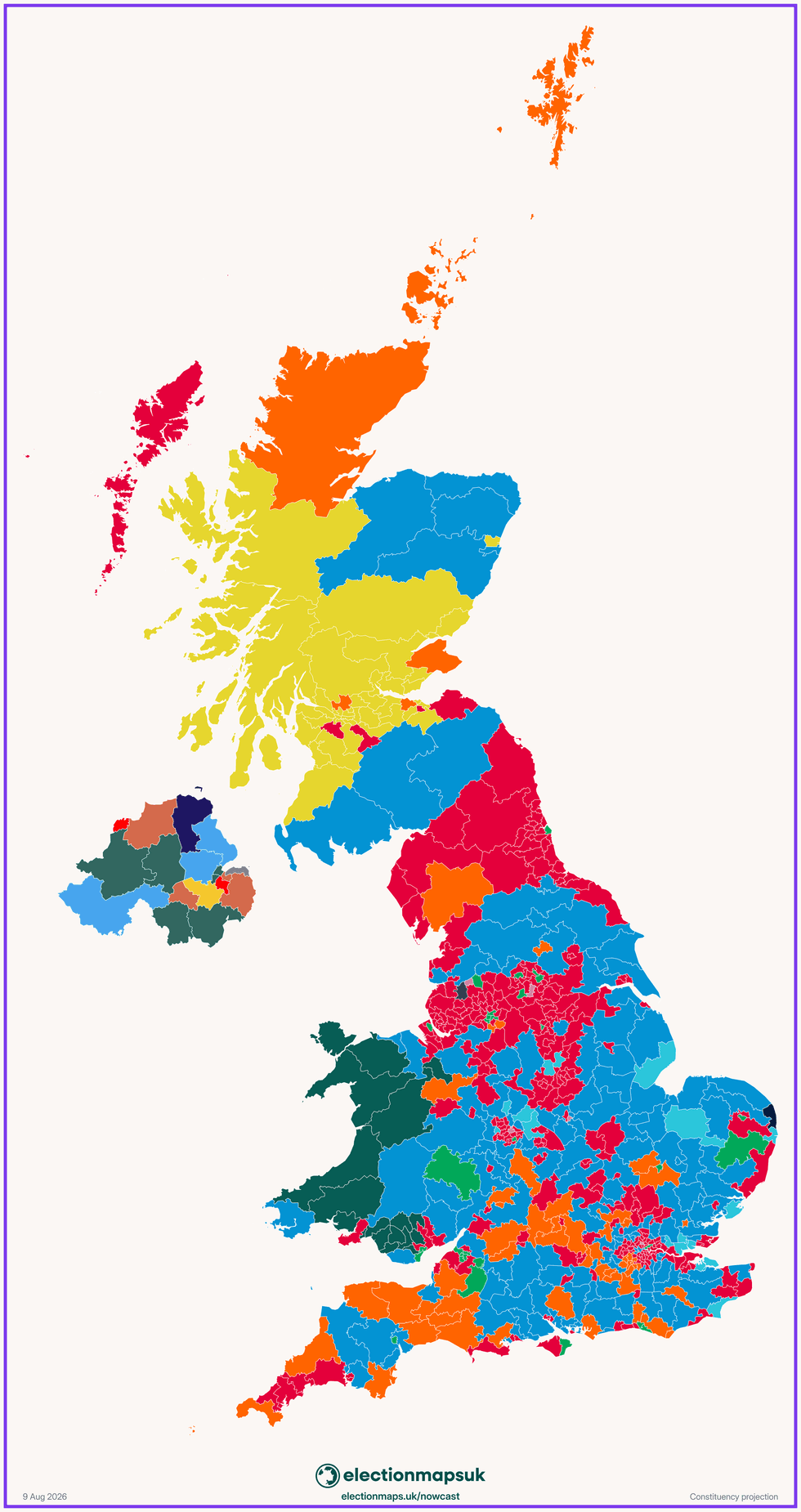 Election Maps suggest Reform UK might only win 16 seats