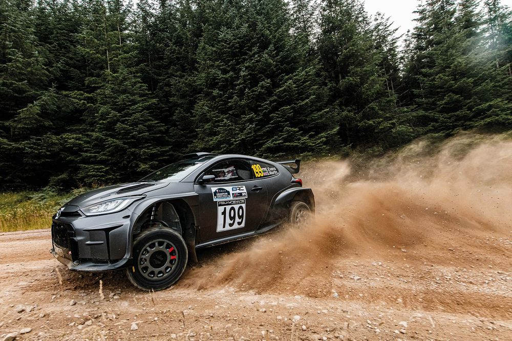 WRC star Evans drove the zero car, reporting that “it’s going to be quite challenging” 