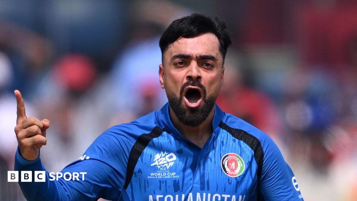 Afghanistan leg-spinner Rashid Khan celebrates taking a wicket