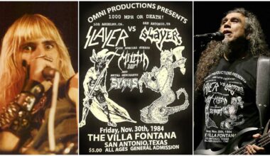 San Antonio Slayer&rsquo;s Steve Cooper and Slayer&rsquo;s Tom Araya