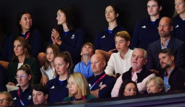 William and Kate joined by children as they watch Commonwealth Games action