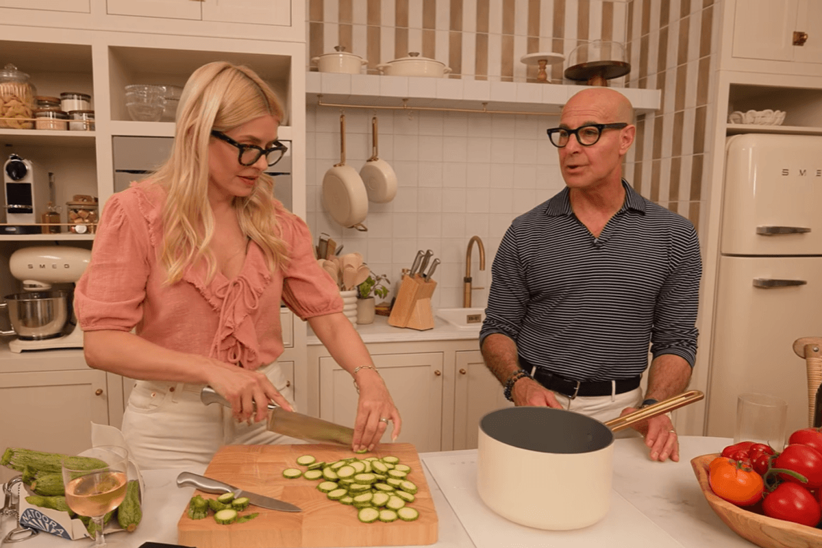 Holly Willoughby and \u200bStanley Tucci