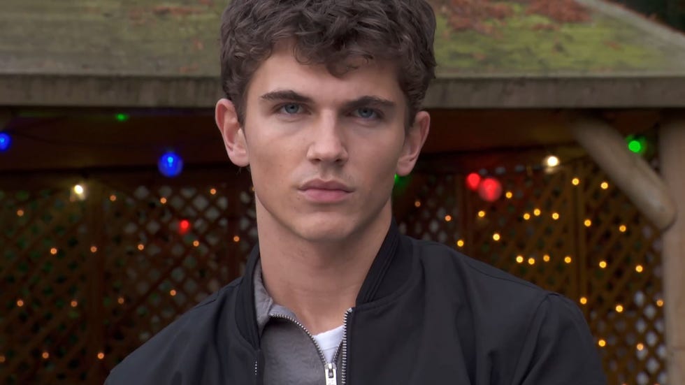Hollyoaks Lucas Hay hollyoaks lucas hay staring directly as the viewer with an evil look on his face