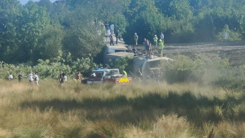 UK train derailment: Rescue operation underway in southern England
