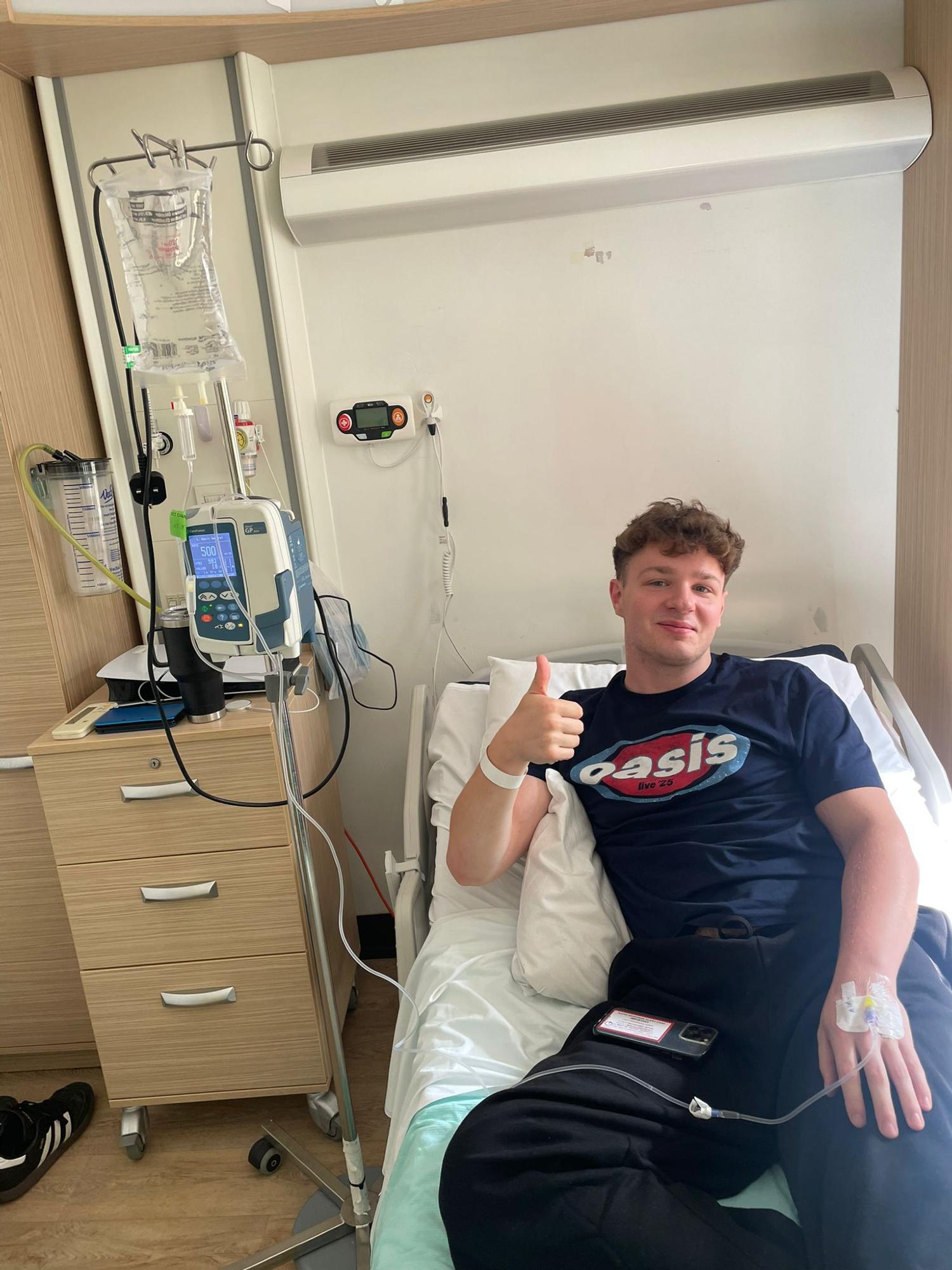 Ryan receiving treatment 