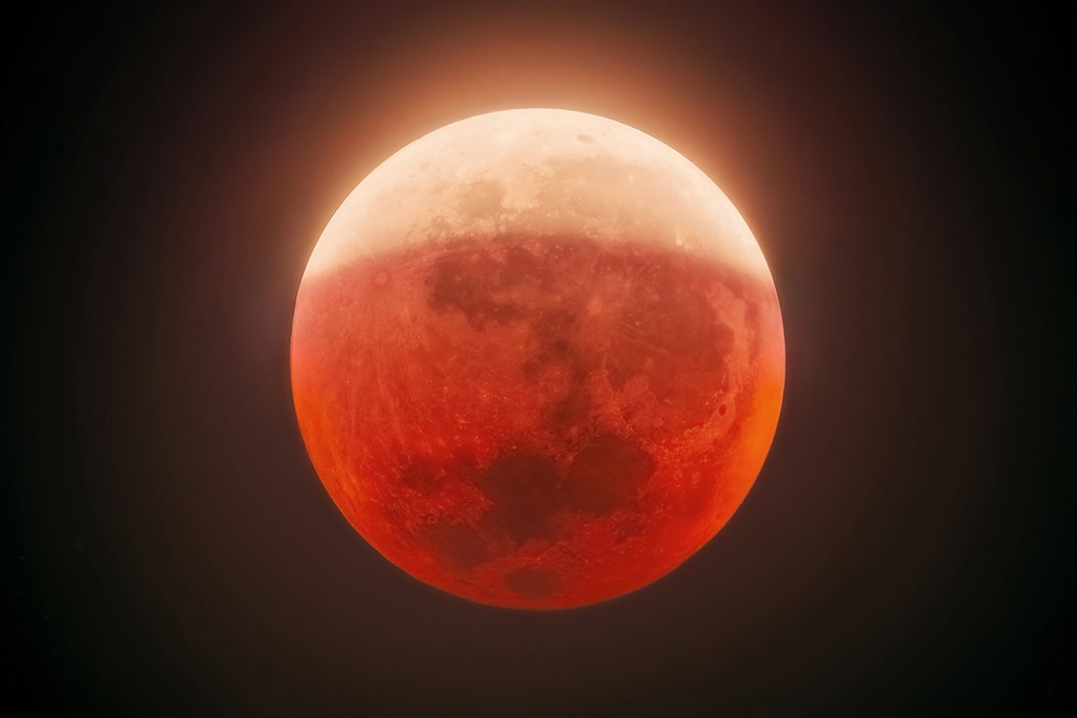 A lunar eclipse. Credit: Javier Zayas Photography