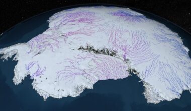 Antarctica developed a continental-scale ice sheet 34 million years ago while Earth was about 5°C warmer than today — helped by slow-moving mantle waves that had spent more than 100 million years lifting its interior high enough for permanent ice to survive.