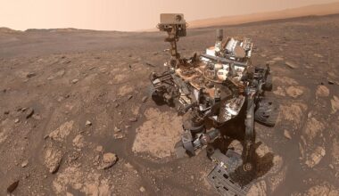 In April 2026, scientists reported that Curiosity had detected the first nitrogen heterocycle on the Martian surface — a class of organic molecule that on Earth forms part of the chemical pathway toward RNA and DNA. It isn't evidence of life, but it shows that ancient Mars possessed surprisingly complex prebiotic chemistry.