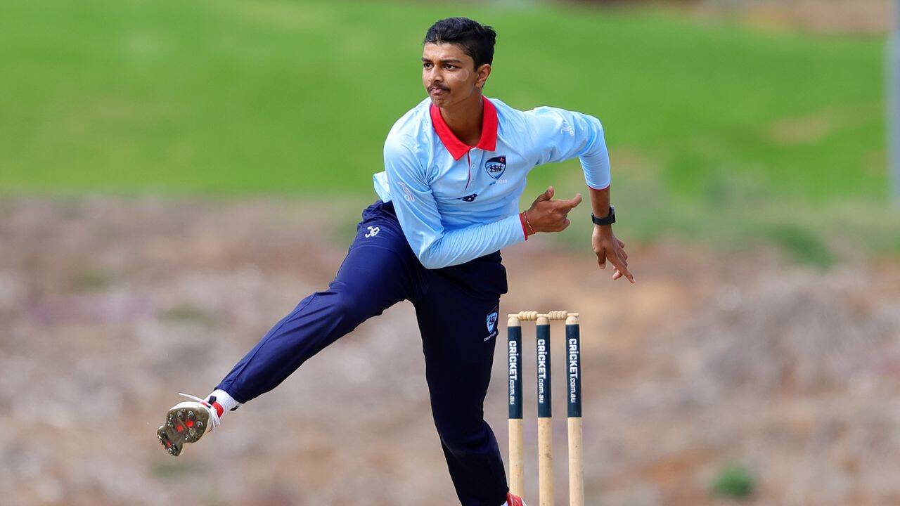 Neel Patel also bowls off-spin. (Photo courtesy: Cricket Australia) Neel Patel Australia U-19